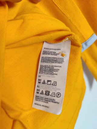 Camiseta Polo Manga Larga Tommy Hilfiger Amarilla