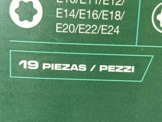 Torx Juego Vasos PARKSIDE 19 Piezas