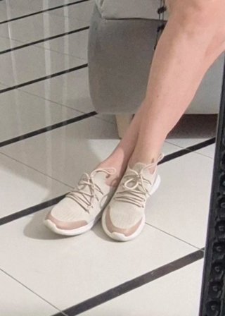 Sneakers Oysho effetto calzino beige/rosa taglia 3