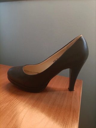 Zapatos tacón salón negros talla 36