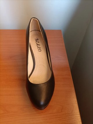 Zapatos tacón salón negros talla 36