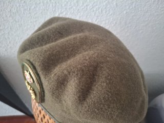 Boina Ejército Valle S.A. Talla 55 Lana 1991