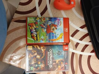 Nintendo Switch Negra con Mario kart, Mario fever,