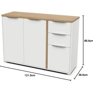 Aparador Moderno Blanco y Madera