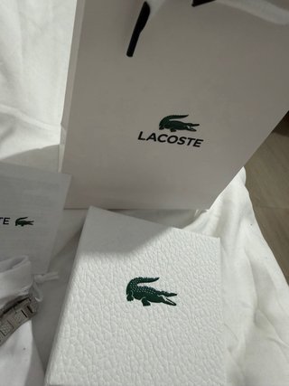 Pulsera Lacoste Hombre Plateada Nueva