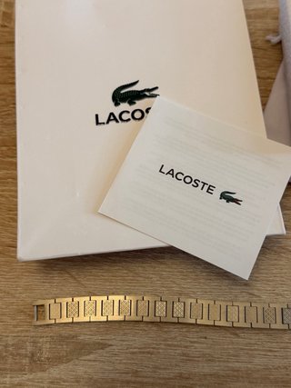 Pulsera Lacoste Plateada Nueva