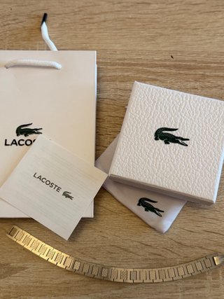 Pulsera Lacoste Plateada Nueva