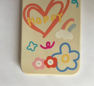 Custodia iPhone 7/8 Plus Beige con Disegni