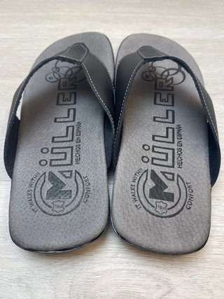 Chanclas de piel Talla 40 Hombre
