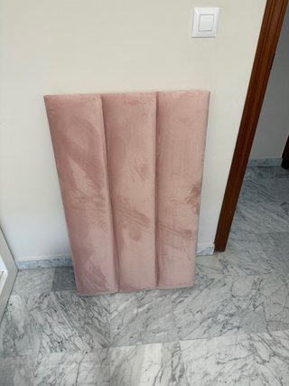 Cabecero Cama 90 Rosa Terciopelo