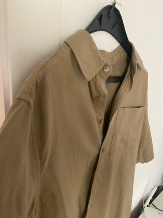 Camisa marrón manga corta Talla M