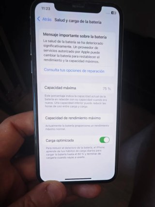 iPhone XS 256GB Plata - Cámara Defectuosa