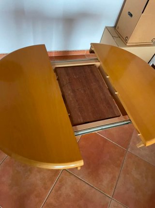 Mesa comedor extensible madera