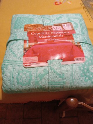 Copriletto Trapuntato Matrimoniale Bandana