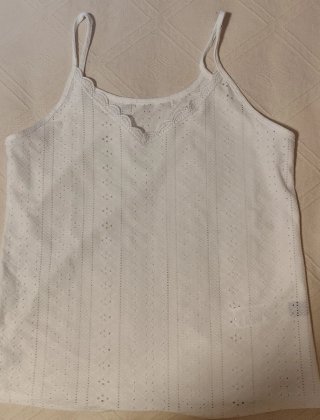 Camiseta tirantes blanca encaje