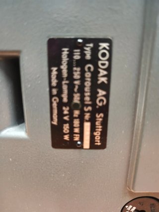 Kodak Carousel S proyector diapositivas
