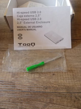 Caja Externa Tooq 2.5 HDD IDE/SATA USB 2.0