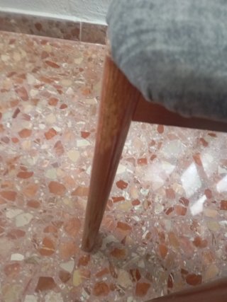 Sillas de comedor madera nogal (6 unidades)