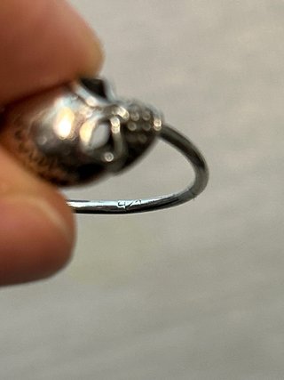 Anillo Doble Calavera Plata 925 Ajustable