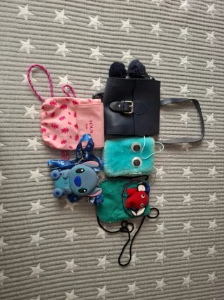 Lote bolsos y mochilas niña
