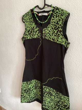 Vestido SKUNFUNK Negro y Verde