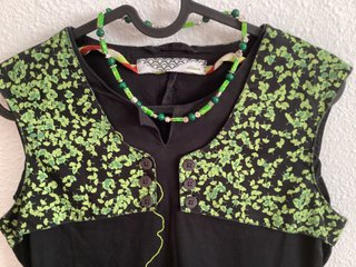 Vestido SKUNFUNK Negro y Verde