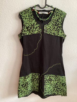Vestido SKUNFUNK Negro y Verde