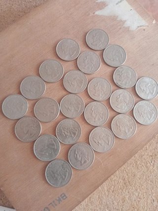 23 Monedas Cuarto Dólar USA Diferentes