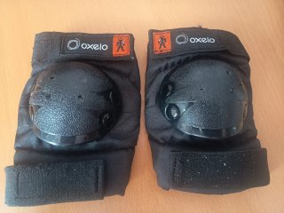 Patines 4 ruedas blancos Talla 38 + protecciones