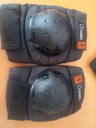 Patines 4 ruedas blancos Talla 38 + protecciones