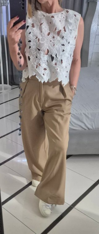 Pantaloni vita alta Anewsta Tg S