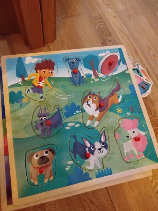 Lote puzzles madera infantiles