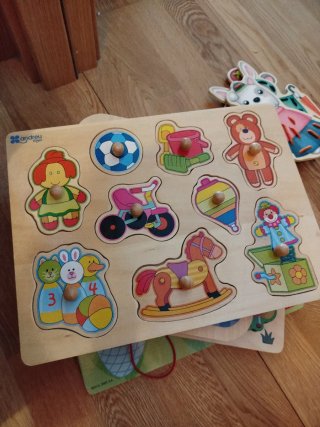 Lote puzzles madera infantiles