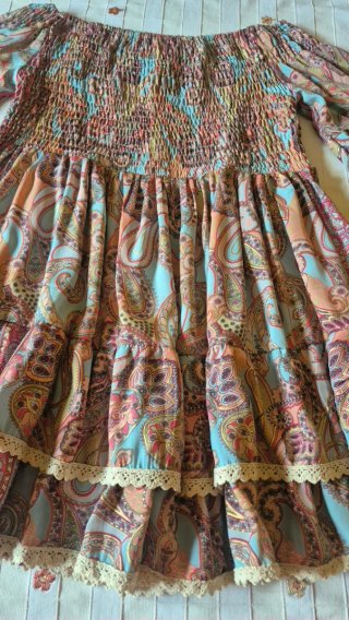 Vestido Anisa Talla M/L Boho Estampado