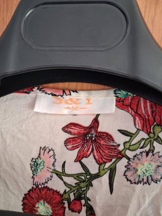 Mono corto sin mangas con estampado floral