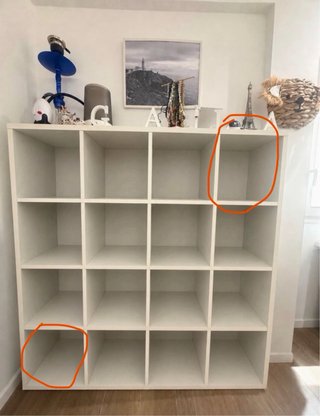 Estantería modular blanca