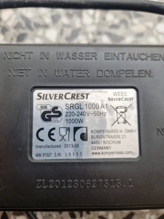 Raclette Silvercrest 1200W
