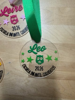Medallas personalizada graduación colegio