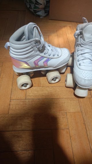 Patines de 4 ruedas blancos Oxelo talla 33