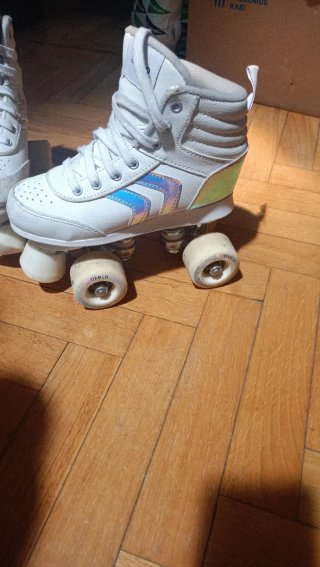 Patines de 4 ruedas blancos Oxelo talla 33