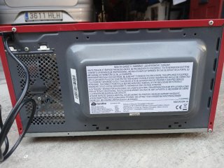 Microondas Rojo Mandine