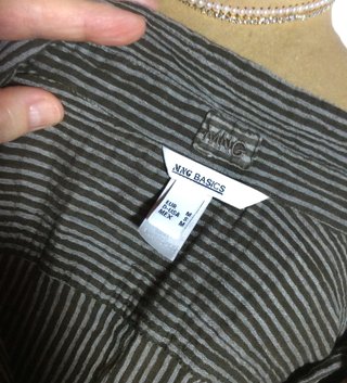 Camisa Mango Rayas tejido arrugado