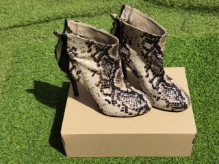 Botines Estampado Serpiente