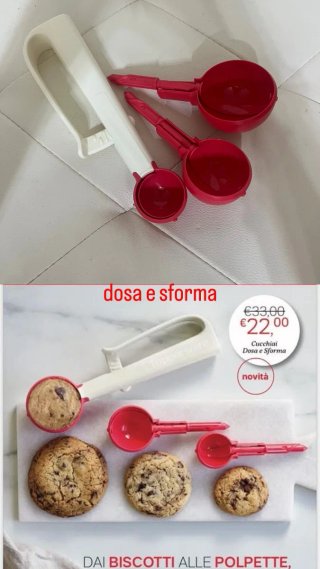 Set 3 Cucchiaini Dosa e Sforma Tupperware