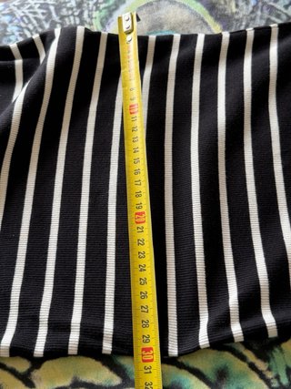 Vestido tubo AMISU rayas elástico 34/raja lateral