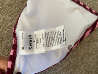 Sujetador bikini rayas rosa y morado