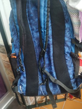 Mochila Newfeel azul y naranja