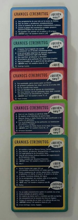 Juego de cartas ¿Lo adivinas? 1800 pistas