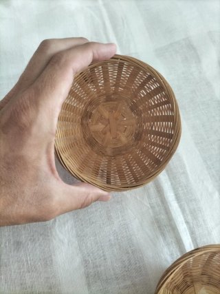 Vajilla antigua platitos de pan fuente vintage