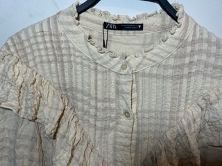 Blusa Zara Beige Talla XXL